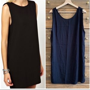 Just Female Black Shift Sleeveless Dress L